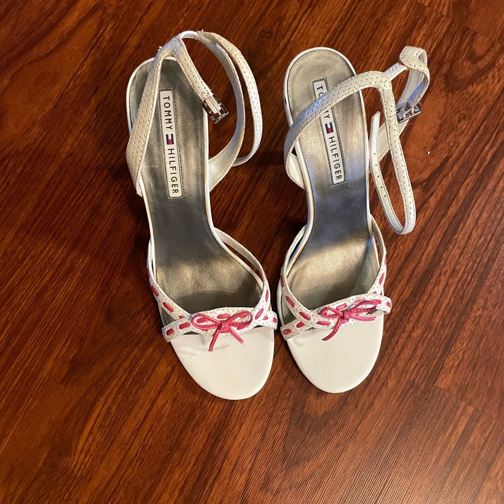 Tommy Hilfiger white heels
